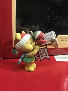 Colección de reliquias de Carlton Cards Making Music Bear Bird Trompeta NOS - Imagen 1 de 6