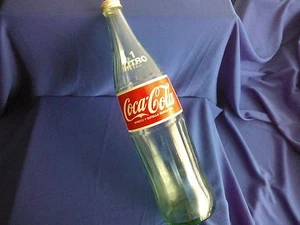 Bottle Glass Coca-Cola 1 Litre Very Antique, Retro, Vintage, Collector - Picture 1 of 1