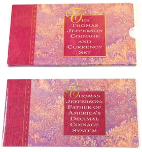 1993 US Mint Jefferson Coin & C Set: dollaro d'argento, nichel, banconota da $ 2 #U356 - Foto 1 di 10