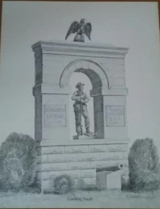 Glenn Robertson "Looking South" Bleistiftzeichnung Druck - Bild 1 von 4