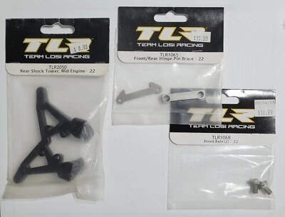 Team Losi Racing - 3 Item Parts Lot - 22 Buggy - TLR2050, TLR1065, TLR1068 - Image 1 of 4