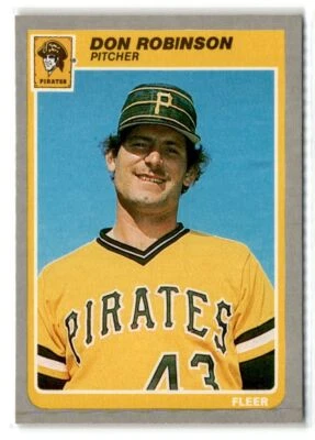 1985 Fleer #475 Don Robinson Pittsburgh Pirates - VG Discolored - Image 1 of 2