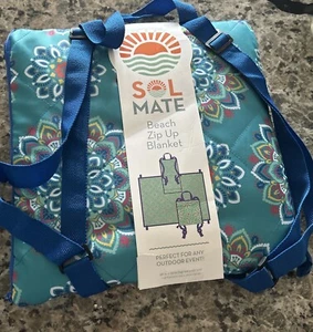 Sol Mate Beach - Event Zip Up Blanket - Converts Into a Backpack, 58 X 70 - Picture 1 of 4