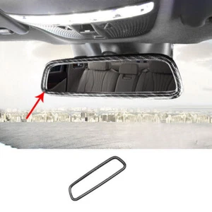 ABS Carbon Fiber Front Reading Light Lamp Trim 1X For Mercedes-Benz GLC 2016-19 - Picture 1 of 6