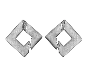 Ohrstecker "Kiki" mit Zirkonia, Sterling Silber 925 Ohrringe Stecker - Bild 1 von 1