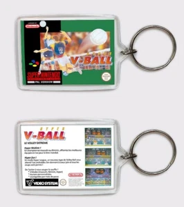 HYPER V-BALL SUPER NINTENDO LLAVERO KEYRING - Imagen 1 de 1