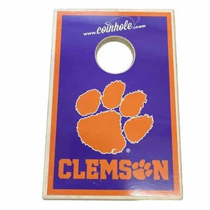 COINHOLE Tabletop Coin-Bouncing Party Game CLEMSON TIGERS MINI Corn Hole Wood - Picture 1 of 3
