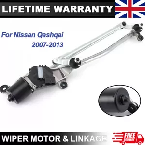 OEM Nissan Qashqai Front Windscreen Wiper Motor & Linkage Complete 2007-2013 RHD - Picture 1 of 14