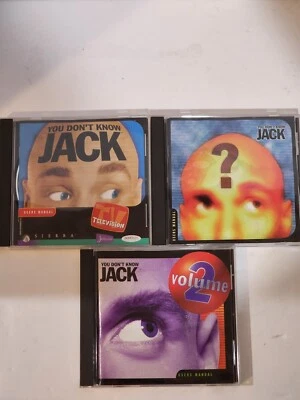YOU DON'T KNOW JACK PC VERSION 1995-97 BERKELEY JELLYVISION THREE CDs  - Image 1 of 4