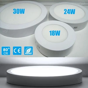 Plafoniera LED pannello lampada da incasso incasso struttura lampada da parete rotonda 18 W 24 W 30 W A - Foto 1 di 27