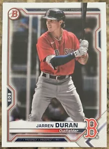 2021 Bowman Baseball Prospect #BCP-135 Jarren Duran - Boston Red Sox - Bild 1 von 2
