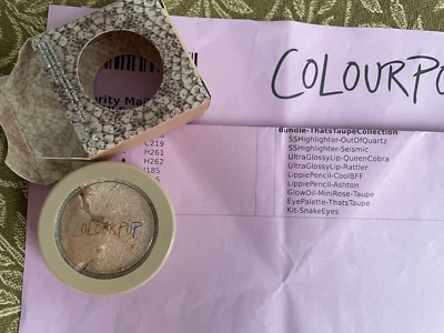 Colourpop "That's Taupe" Highlighter Seismic New Read  - Image 1 of 2