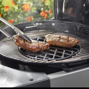 Replacement Cast Iron Barbecue Grill Grate Round Camping Charcoal BBQ Grid Net - Picture 1 of 27