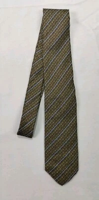 Botany 500 100% Silk Tie Blue Stripe 54" X 3" - Image 1 of 4