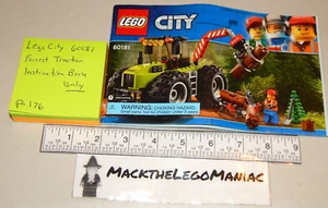 Lego 60181 Forrest Tractor Instruction Building Manual Book Only - Picture 1 of 3