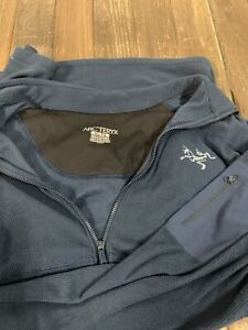 Arc’teryx Arcteryx Jacket Full Zip Base Layer Blue Men’s Size XL