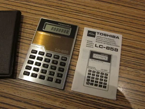 Calculadora LCD Toshiba.  LC 858 + AL como nuevo - Imagen 1 de 7