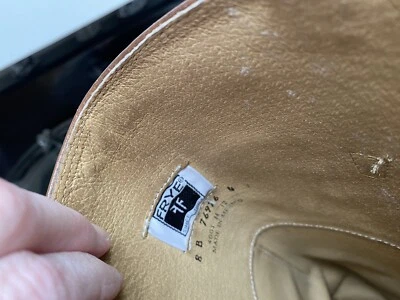 FRYE Jane Botas Altas Mujer Talla 8 B Puño Piedra Cuero Pulido 77594 Western Foto 1 de 4