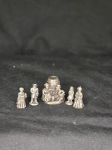JUEGO DE FIGURAS DE PELTRE LIBERTY FALLS #AH71 - The Americana Pewter Collection - Imagen 1 de 4