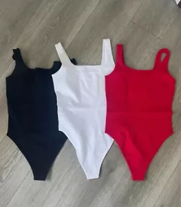 Body OQQ negro/rojo/blanco talla L - Imagen 1 de 4