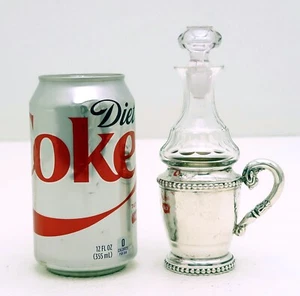 Cohr Danich Solid Silver Vinaigrette Glass Bottle with Stopper Date mark 1926 - Picture 1 of 8