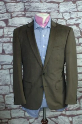 Blazer abrigo deportivo de lujo a cuadros marrón 40R 40 R John Varvatos para hombre Foto 1 de 4