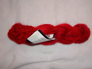 Filati collage - ispirazione - mohair ~ rayon. NASTRO ROSSO RUBINO 150 metri - Foto 1 di 3