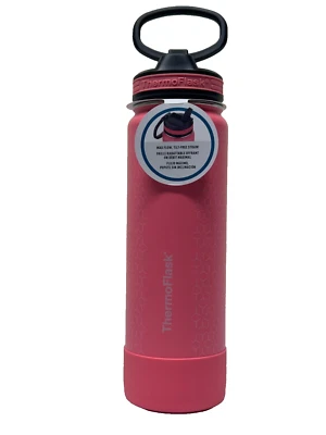 Botellas de agua aisladas Thermoflask de acero inoxidable 24 oz - NARANJA Foto 1 de 2