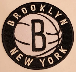 Brooklyn Nets NBA Embroidered iron on patches 3" - Picture 1 of 1