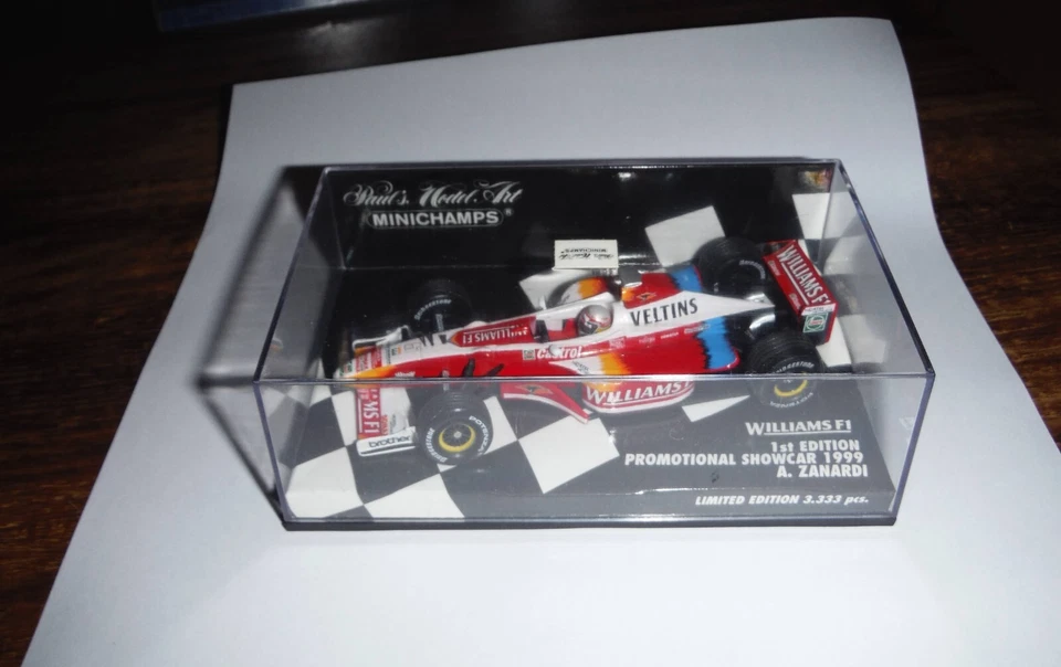 1/43 MINICHAMPS 430 990095 WILLIAMS PROMO SHOWCAR CASTROL 1999 ALEX ZANARDI - Image 1 of 1