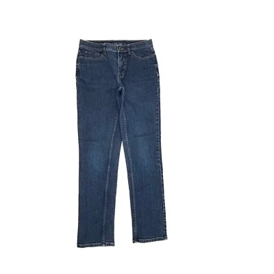 Denim & Co Slim Straight Women's size 4 Dark Wash Blue Denim jeans - Image 1 of 4