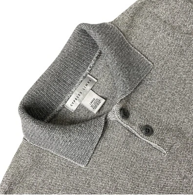 Suéter De Colección Años 90 Cypress Links LS Gris Para Hombre L Cambray Mezcla Algodón EE. UU. Foto 1 de 4