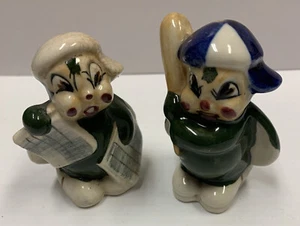 Vintage Unbranded Japan Baseball Themed Salt & Pepper Shakers 3 Inches U - Picture 1 of 7