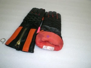 Guantes moto negro rojo talla 8,5 forrados  - Imagen 1 de 1