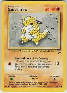 Pokemon Sandshrew 091/130 Base Set 2 Common card - Bild 1 von 2