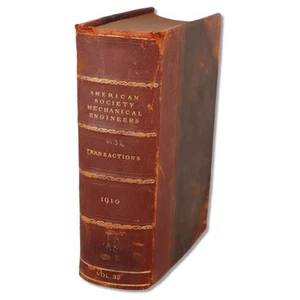ASME American Society Mechanical Engineers Transactions 1910 Vol 13 Leatherbound - Foto 1 di 9