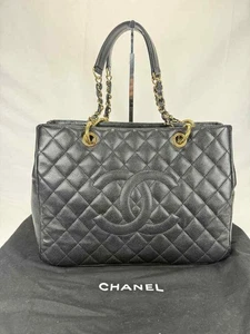 Chanel Black Quilted Caviar Grand Shopper Tote SPB-TS 350284 - Bild 1 von 19