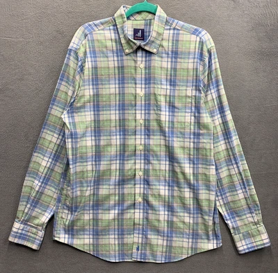 Johnnie-O Button Down Prep-Formance Shirt Men WOODY Greenway Plaid Size Large - Image 1 of 4