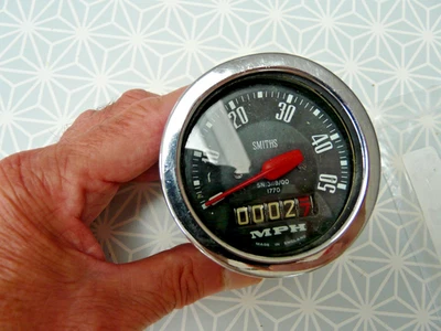 Smiths SN 50 mph motorcycle speedometer - Image 1 of 4