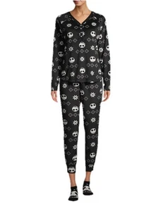 NWT Disney Women's Nightmare Before Christmas 3-Piece Pajama Set Size L 12/14 - Picture 1 of 9