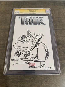 Marvel Comics Mighty Thor #1 CGC SS 9.8 firmado boceto por Walt Simonson Frog - Imagen 1 de 4