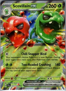 Scovillain ex 022/162 - Pokemon TCG SV05: Temporal Forces - Double Rare (NM) - Picture 1 of 2