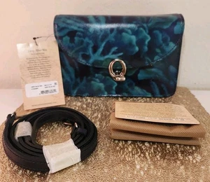 Patricia Nash Bella Leather Crossbody NWT Deep Blue Sea NEW !!! READ - Picture 1 of 10