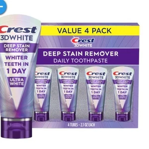 Crest 3DWhite Brilliance Deep Stain Remover Toothpaste, 2.1 oz., 4 pk. - Picture 1 of 9