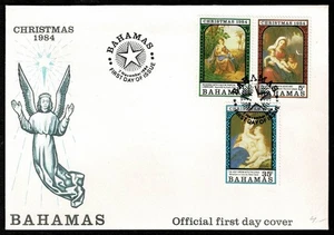 SG72C BAHAMAS 1984 FDC Christmas - paintings - Picture 1 of 2