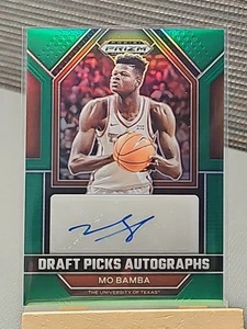 2023-24 Panini Prizm Draft Picks Green Prizm Auto Mo Bamba #DPA-MOB Auto - Picture 1 of 2