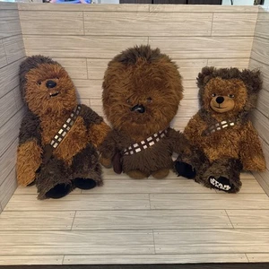 Star Wars Plüschtier Stofftier Chewbacca 3er Pack zwei Build A Bear alle mit Star Wars Etikett - Bild 1 von 10