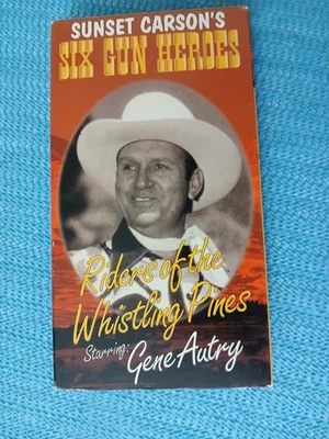 RIDERS OF THE WHISTLING PINES:  VHS  STARING GENE AUTRY  "still very nice" - Image 1 of 3