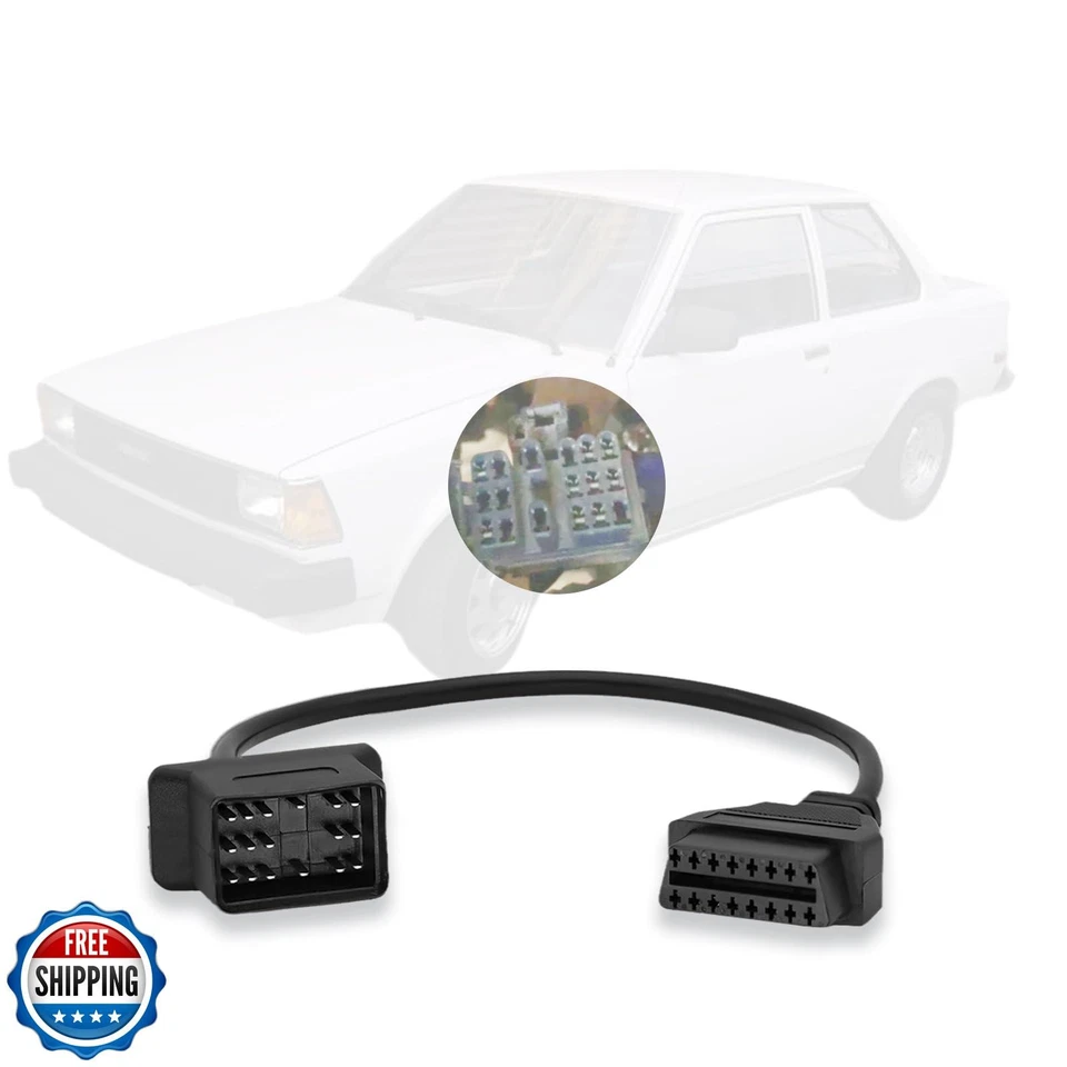 AMHTDOL OBD Adapter Fit for Toyota 17 Pin OBD1 to 16 Pin OBD2 Diagnostic Cabl - Image 1 of 4