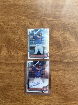 2022 Bowman - Chrome Prospect Autographs Luis Verdugo #CPA-LV (AU, RC)BOTH - Image 1 of 2